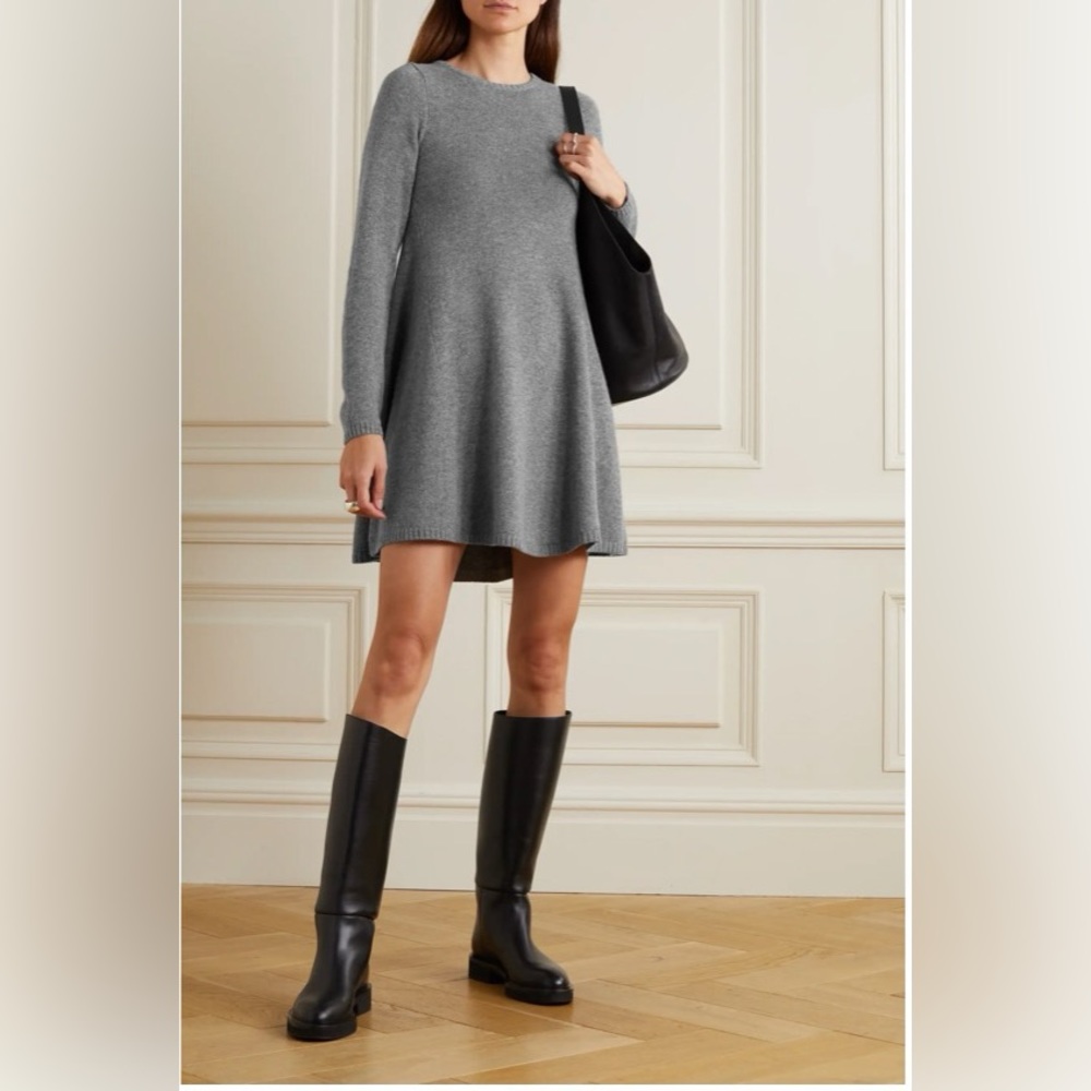Khaite Fleurine Cashmere Mini Dress Sz: L